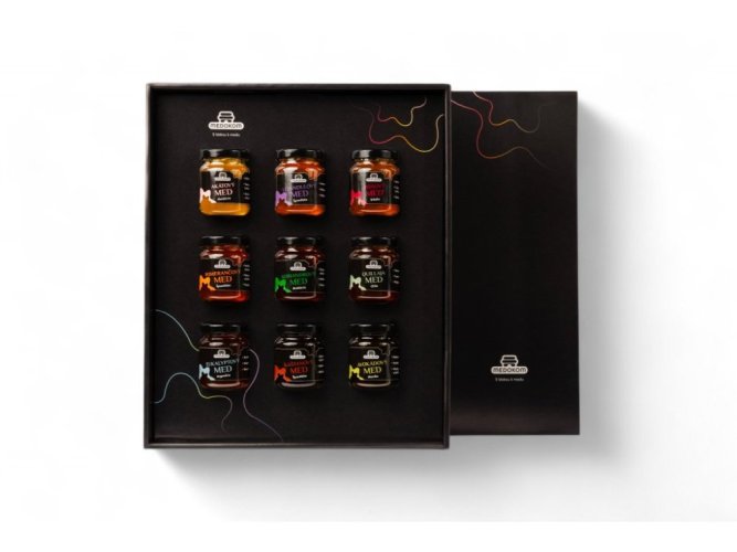 Dárková sada 9x80g exotických medů