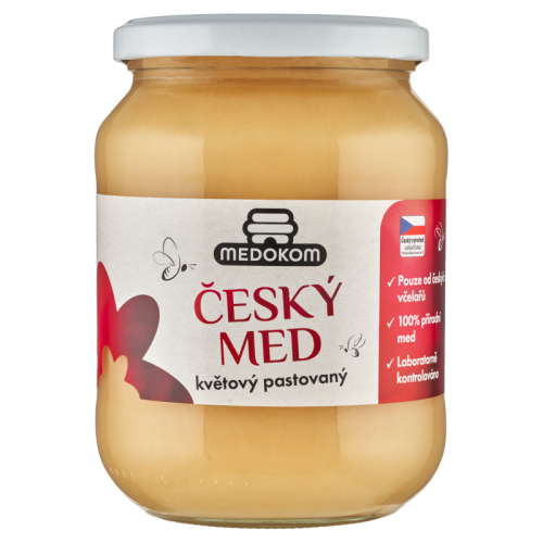 Český med květový pastovaný 900g